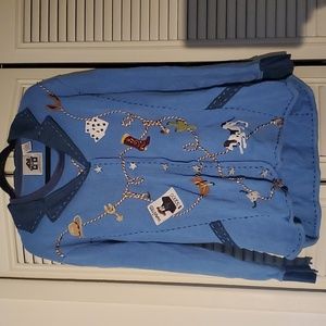 Like new! Vintage Storybook Knits wanted cowboy 2pc sweater set